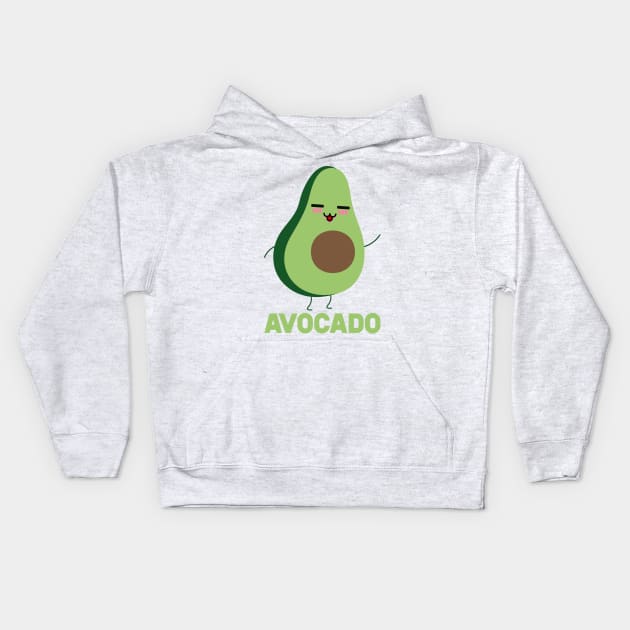 Avocado And Toast Matching Couple Kids Hoodie by SusurrationStudio